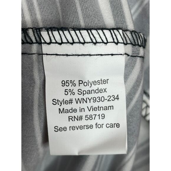 NY Collection Womens Floral Print Round Neck Dress Flutter Sleeve Size 2X Black - Picture 6 of 7